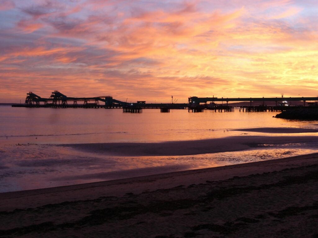 View from the Hilton Motel - sunrise